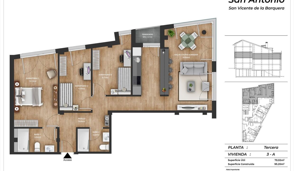 3ºA 3 DORM.
